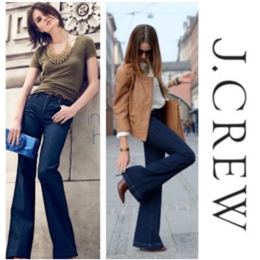 J.Crew high heel flare jean